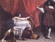 Orazio Gentileschi Joseph and Potiphar's Wife (mk25) Spain oil painting artist